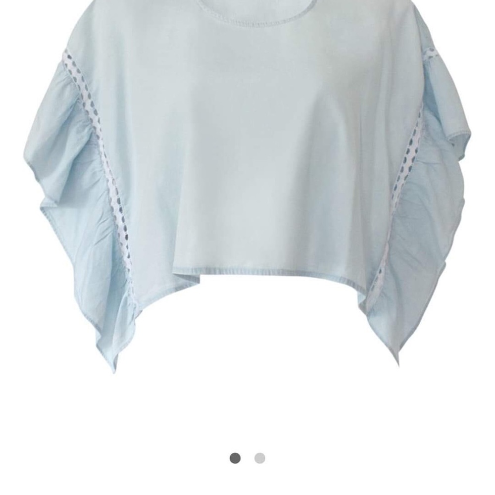Cotton chambray top
